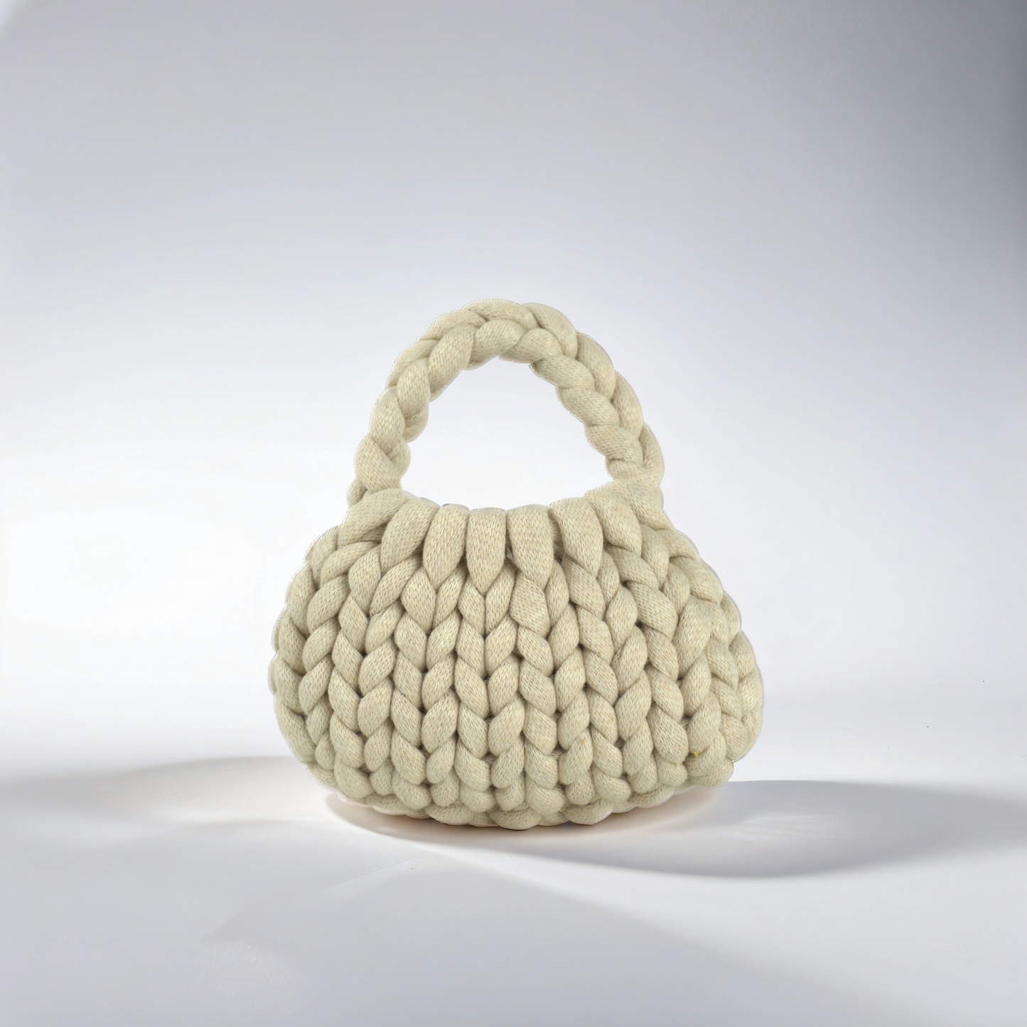 Cream Mini Crescent Bag