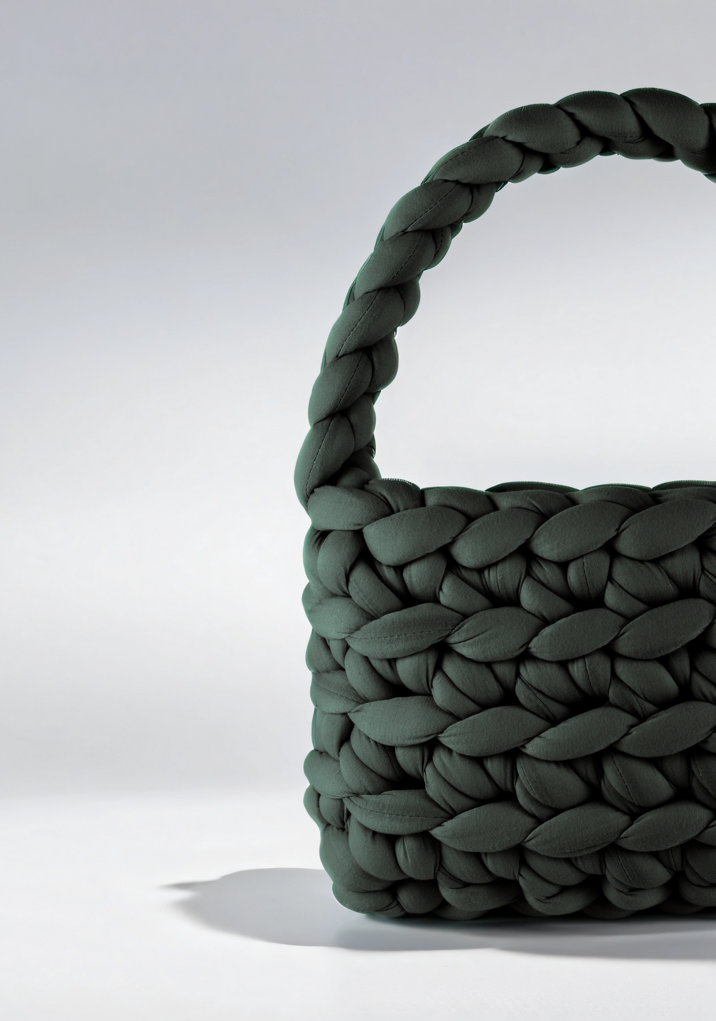 Dark Grey Baguette Bag