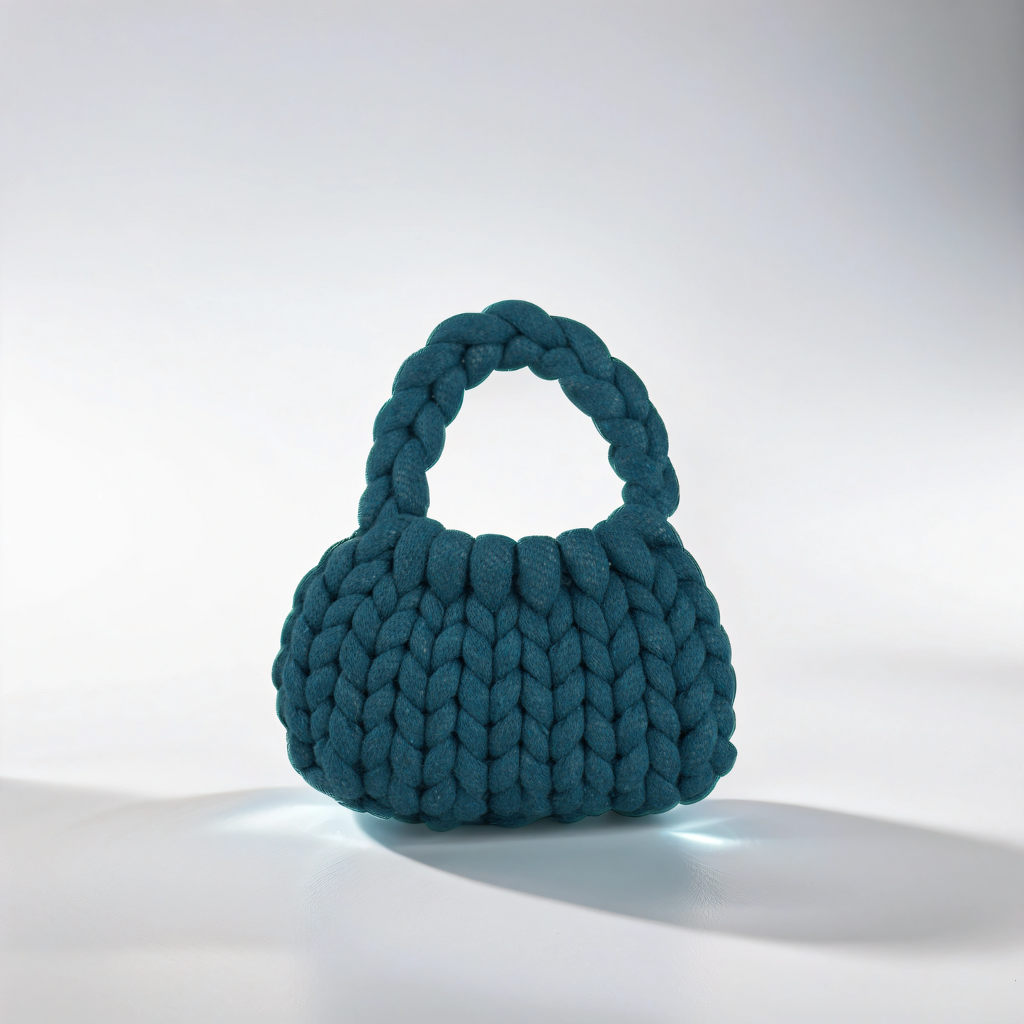 Petrol Blue Mini Crescent Bag
