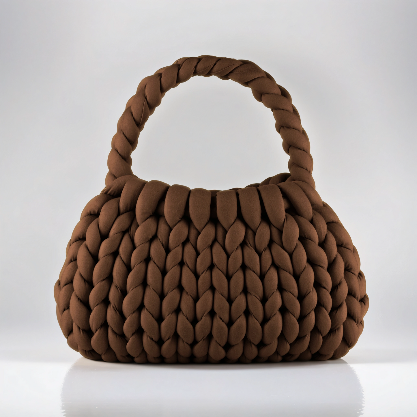 Brown color Chunky crescent shaped bag