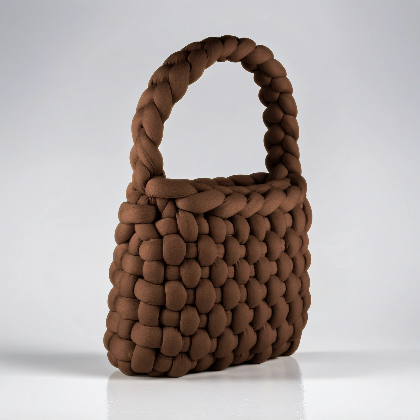 Brown color Chunky bag chessboard shaped diagonal 