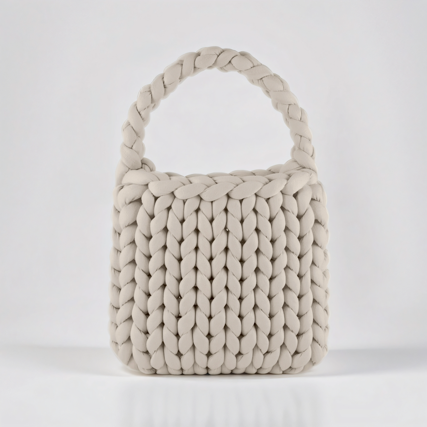 Cream color Chunky tote bag 