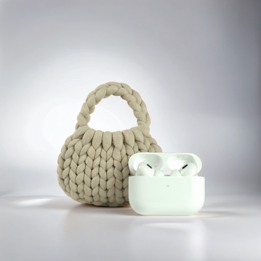 Cream Mini Crescent Bag