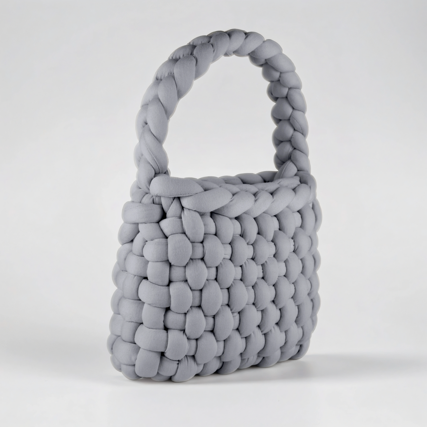 Grey color Chunky bag chessboard shaped diagonal 