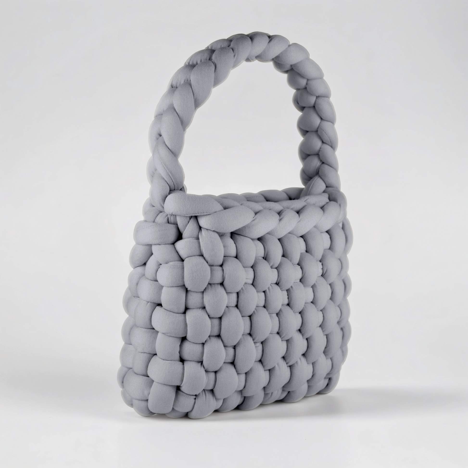 Grey color Chunky bag chessboard shaped diagonal 