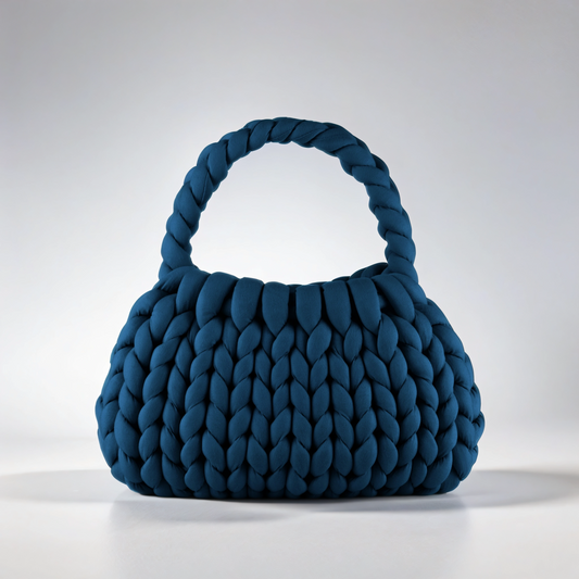 Navy Crescent Bag