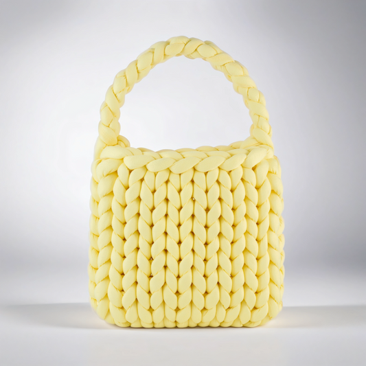 Yellow color Chunky tote bag 